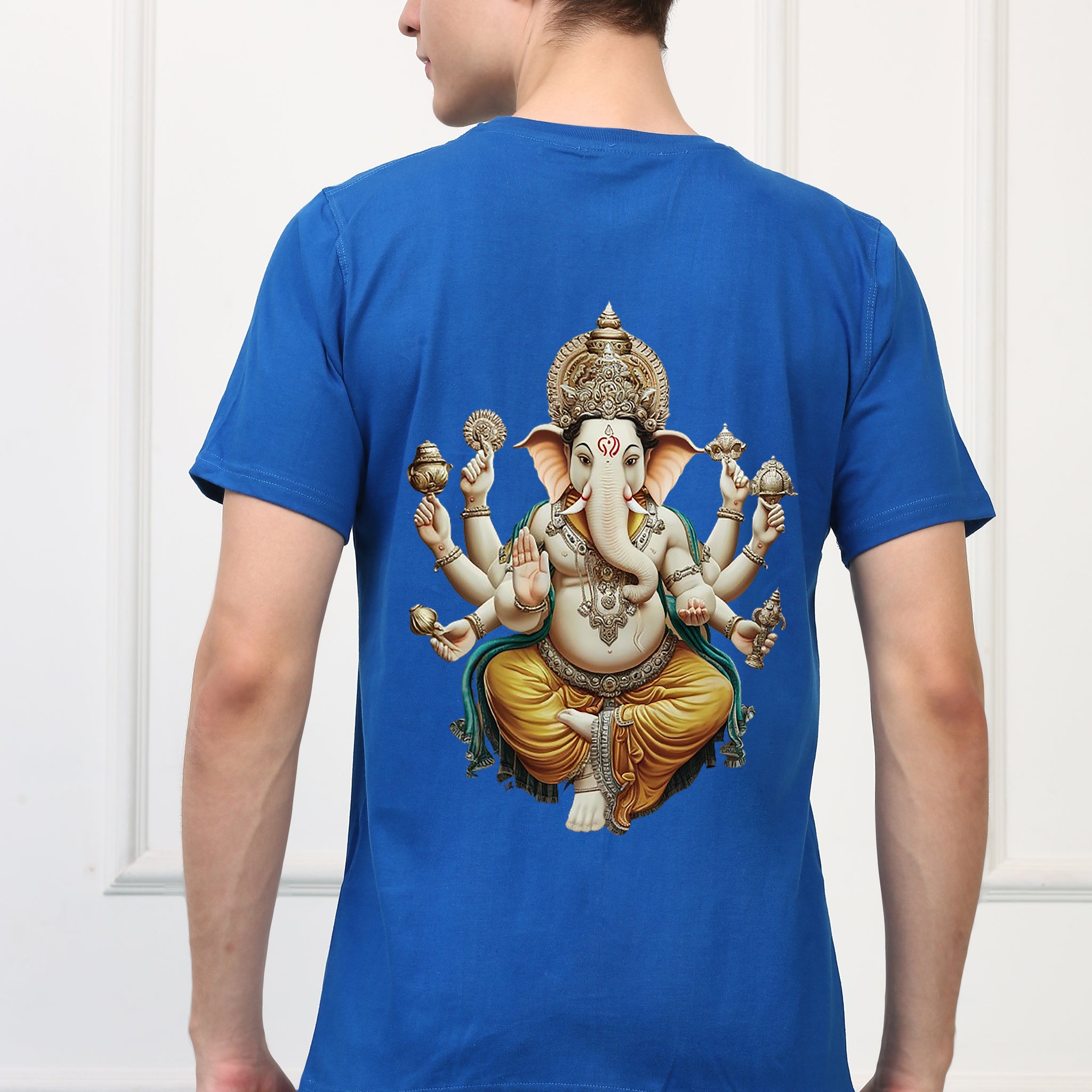 Men's Ganpati Printed Half Sleeves Tshirt ( GS - 10)