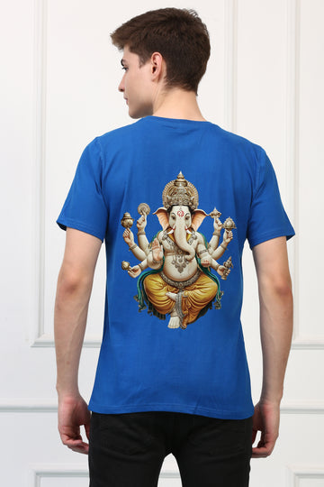 Men's Ganpati Printed Half Sleeves Tshirt ( GS - 10)