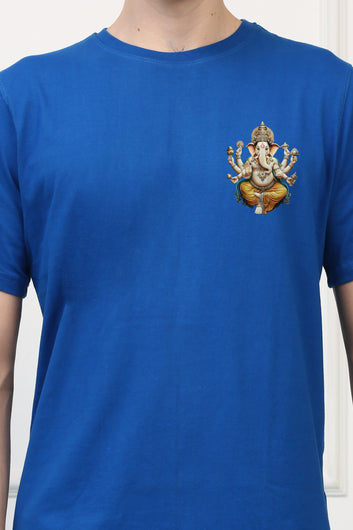 Men's Ganpati Printed Half Sleeves Tshirt ( GS - 10)