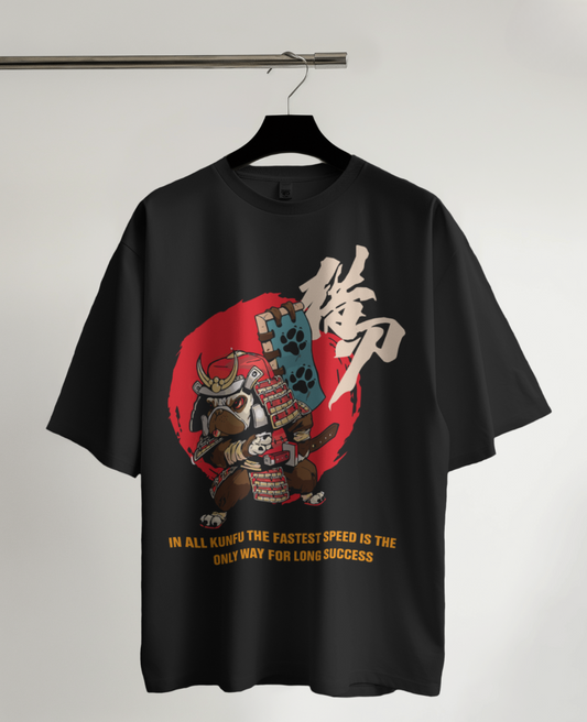 KunFu Speed Warrior: The Swift Striker Oversized Tee