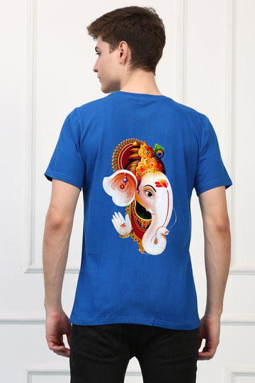 Men's Ganpati Printed Half Sleeves Tshirt ( GS - 1)