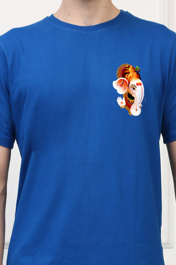 Men's Ganpati Printed Half Sleeves Tshirt ( GS - 1)