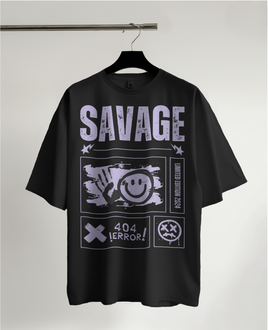 Savage 404: Error Undefined Oversized Tee