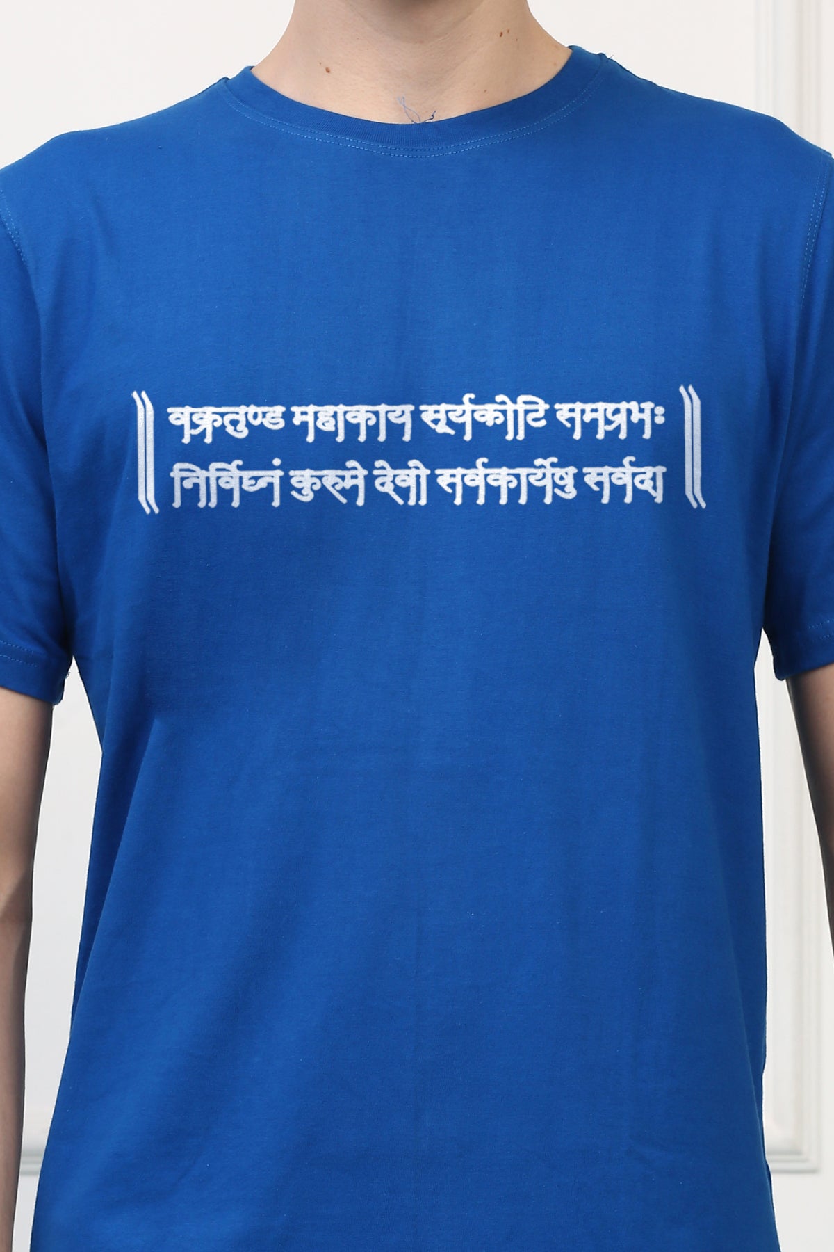 Men's Ganpati Printed Oversized Half Sleeves Tshirt ( GS: 23 )