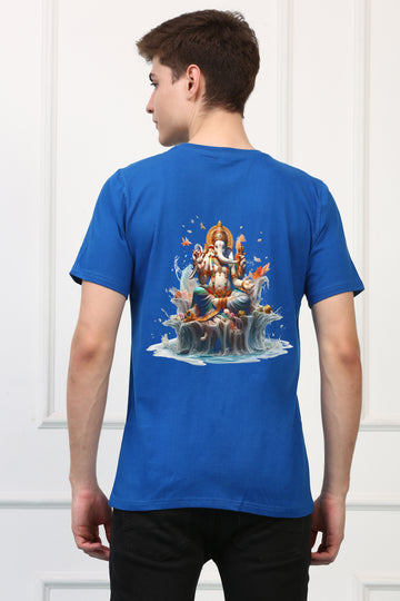 Men's Ganpati Printed Half Sleeves Tshirt ( GS - 3)