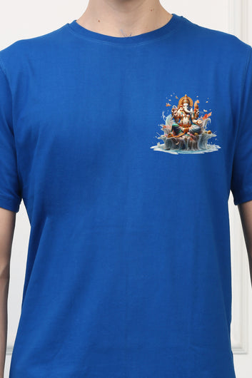 Men's Ganpati Printed Half Sleeves Tshirt ( GS - 3)