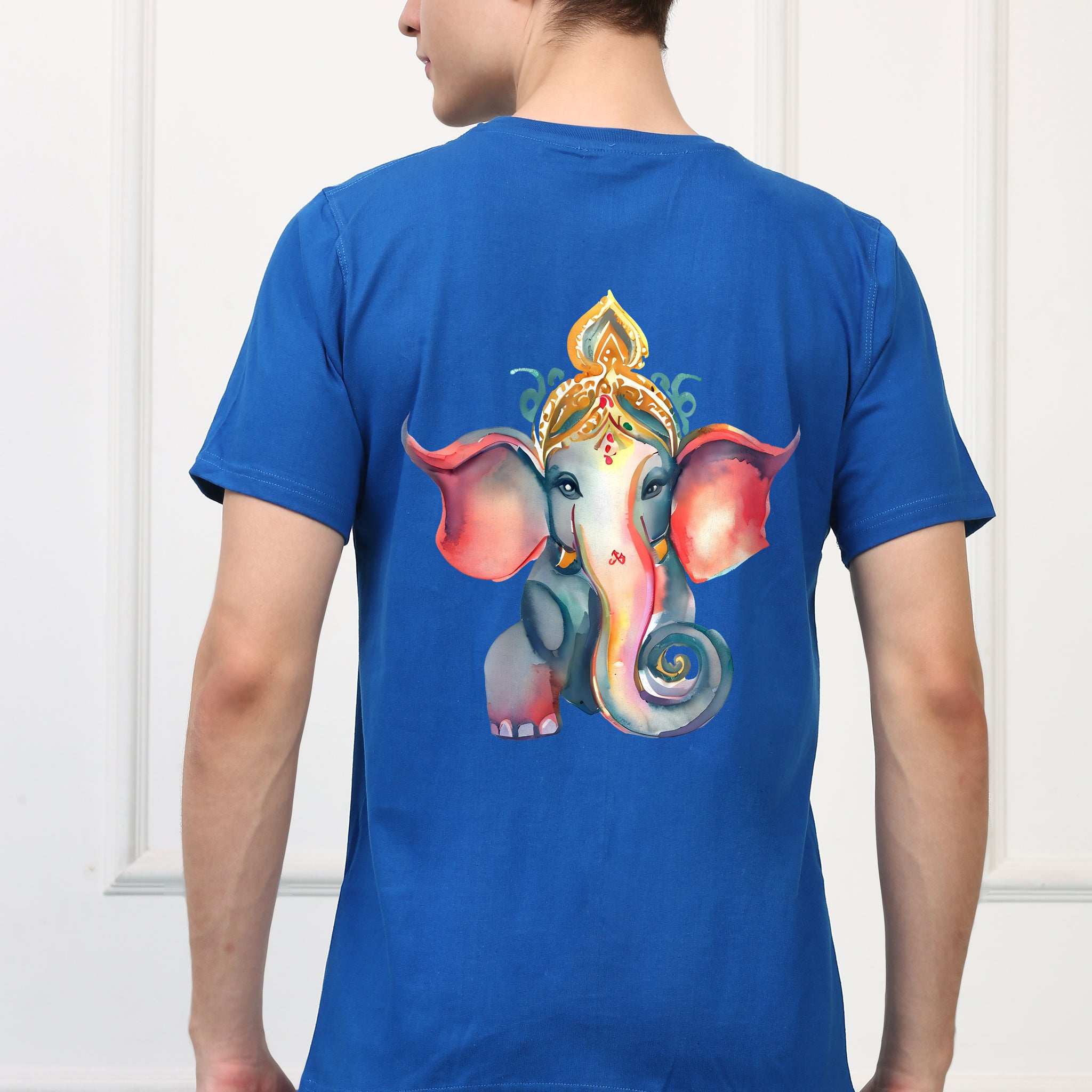 Men's Ganpati Printed Half Sleeves Tshirt ( GS - 4)