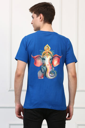 Men's Ganpati Printed Half Sleeves Tshirt ( GS - 4)