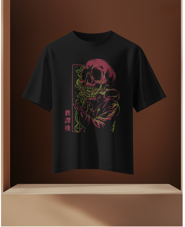 Dragon’s Wrath: Skull & Serpent Oversized Tee