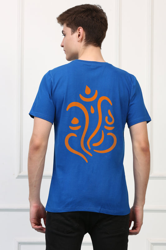 Men's Ganpati Printed Half Sleeves Tshirt ( GS - 6)