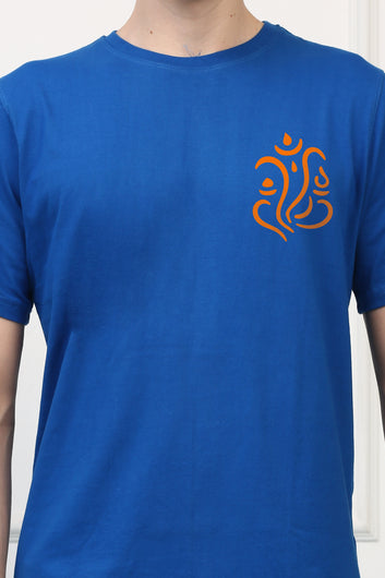 Men's Ganpati Printed Half Sleeves Tshirt ( GS - 6)