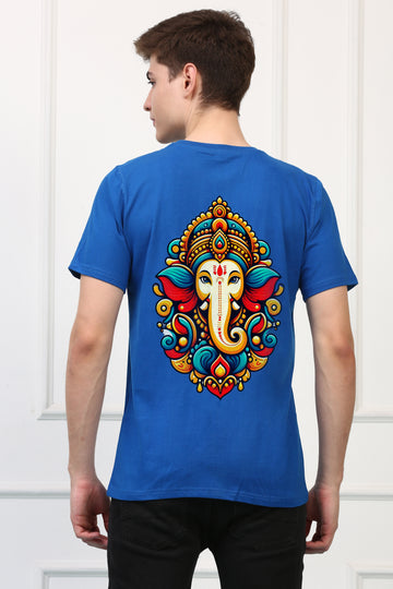 Men's Ganpati Printed Half Sleeves Tshirt ( GS - 7)