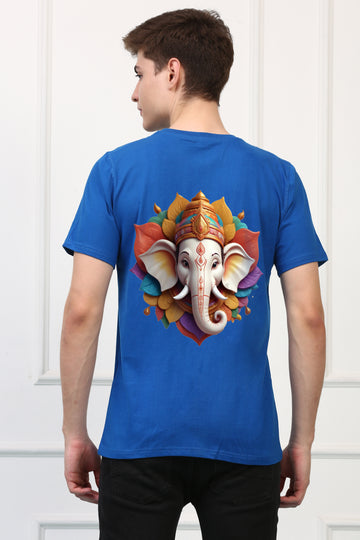 Men's Ganpati Printed Half Sleeves Tshirt ( GS - 9)