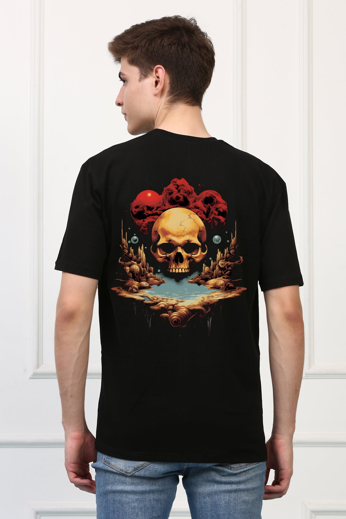 Men's AfterLife 18 Oversized  Printed Tshirt