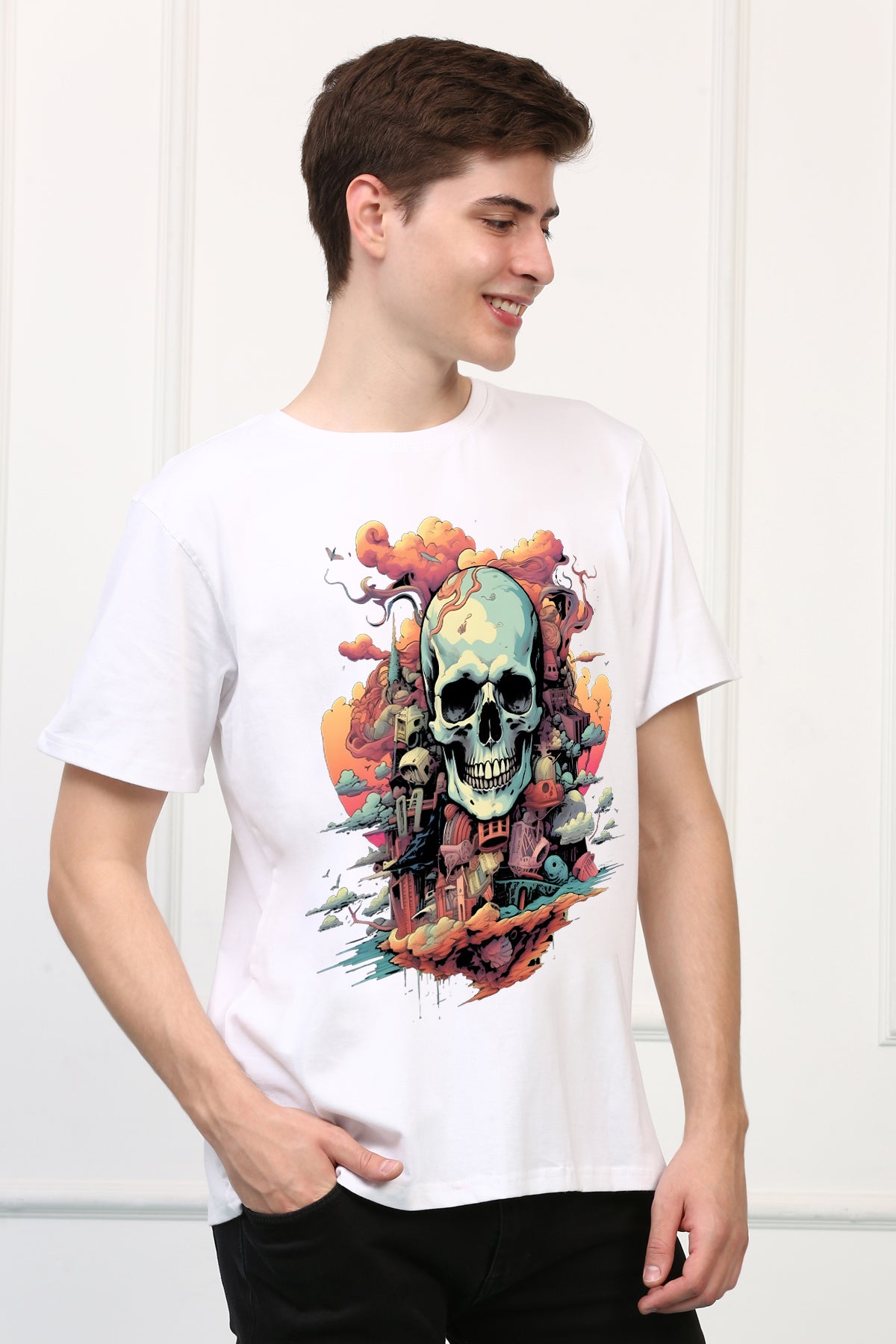 Men's AfterLife 3 Oversized  Printed Tshirt