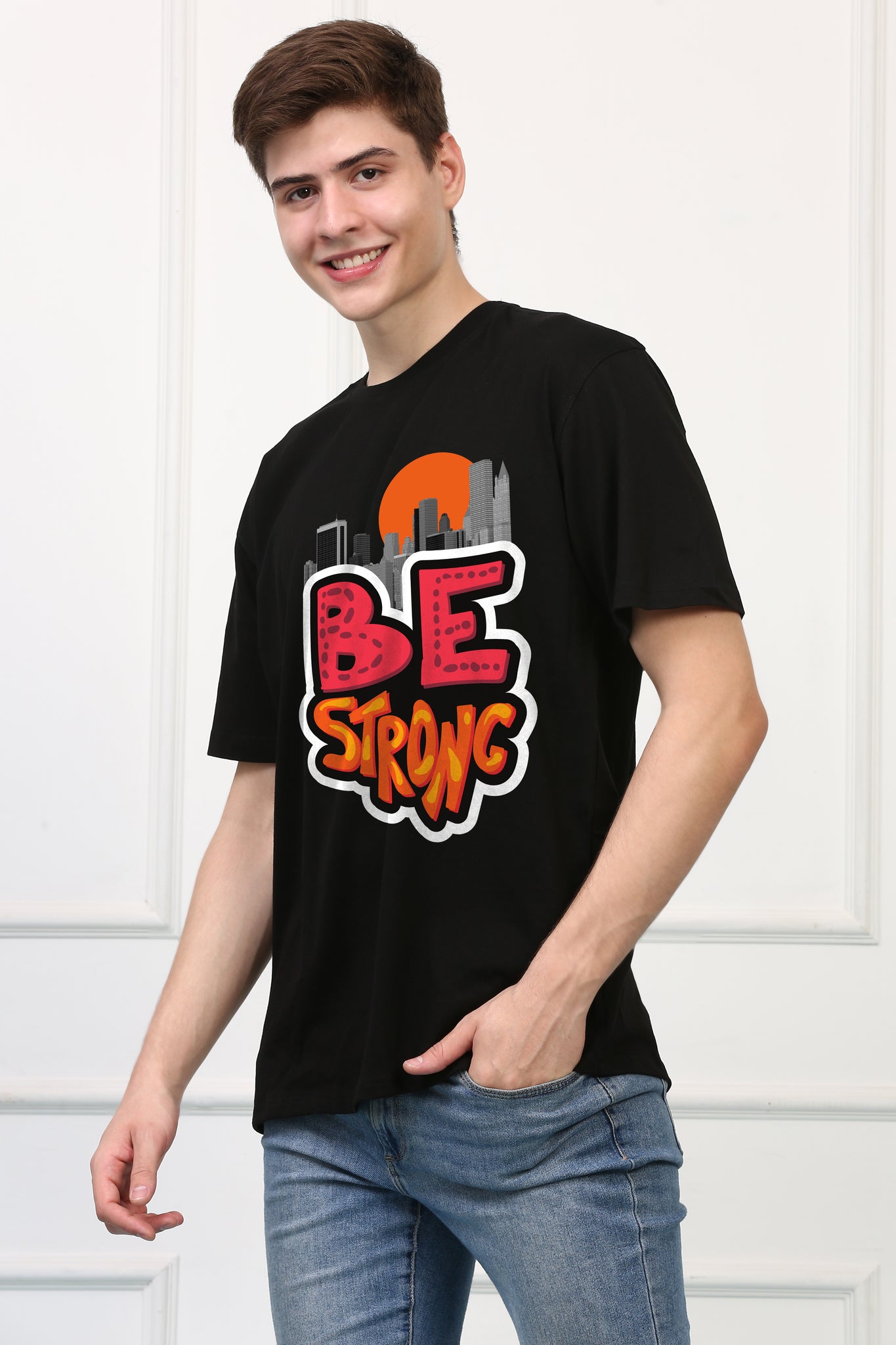 Be Strong Regular Printed Tshirt