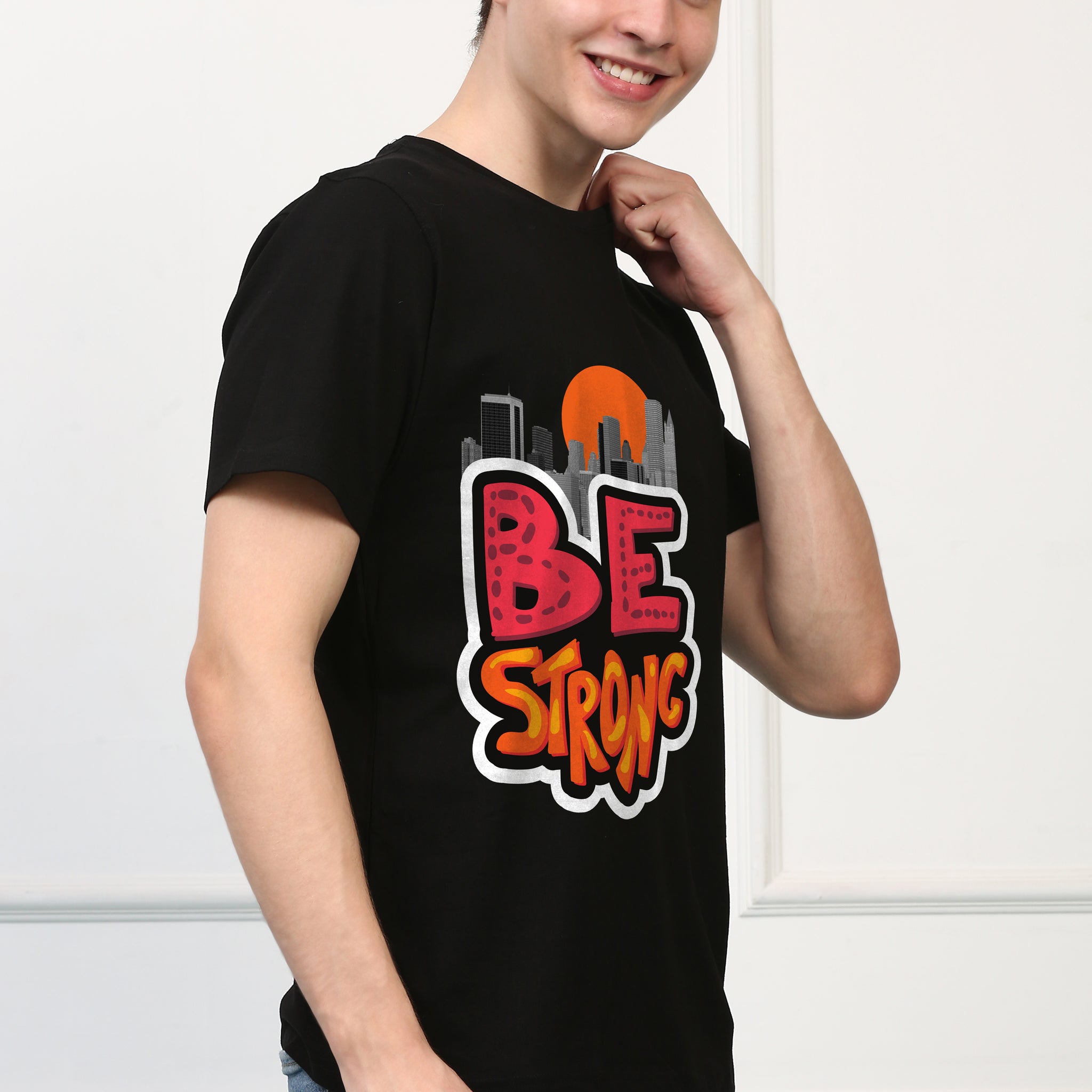 Be Strong Regular Printed Tshirt