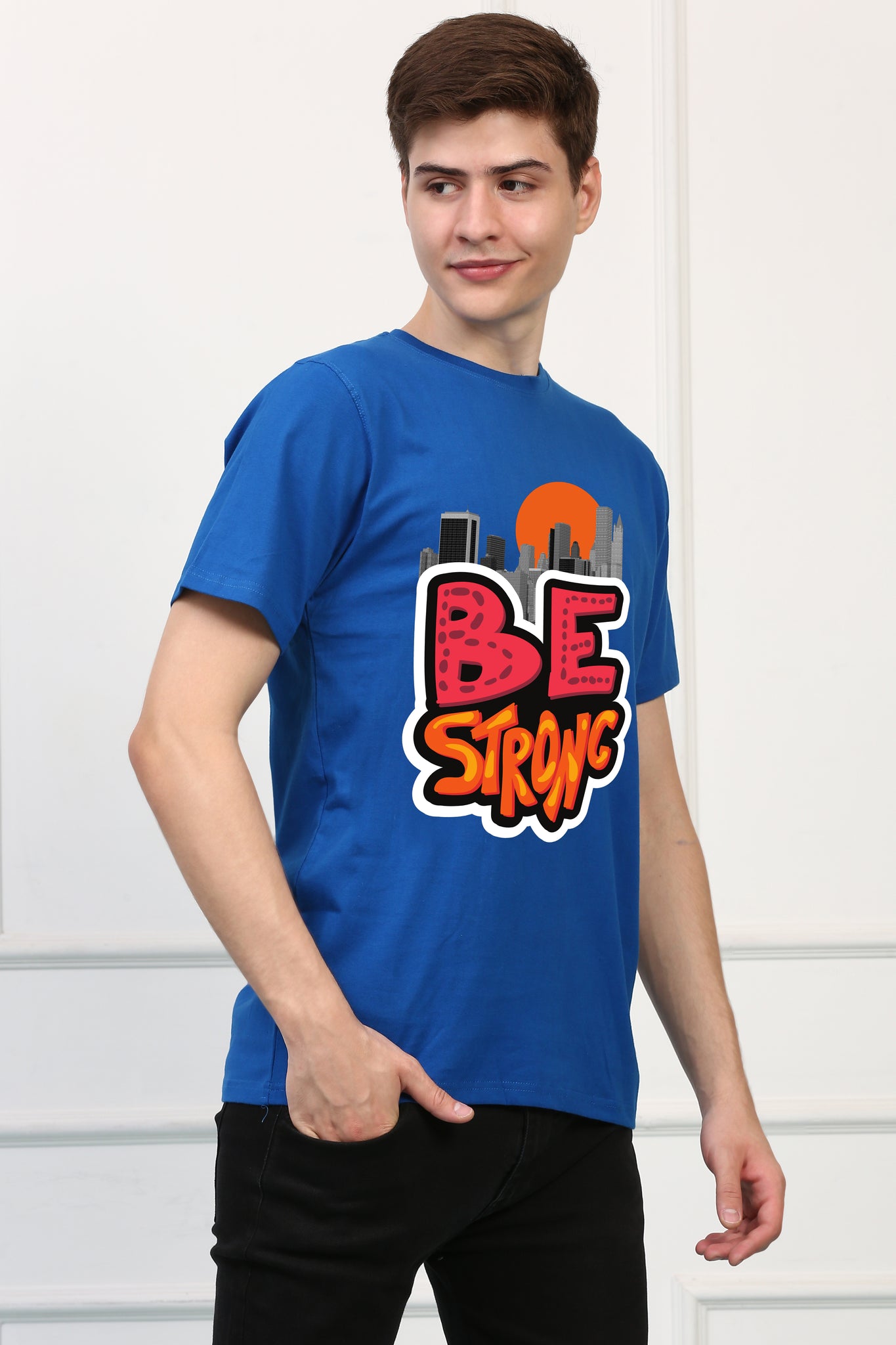 Be Strong Regular Printed Tshirt