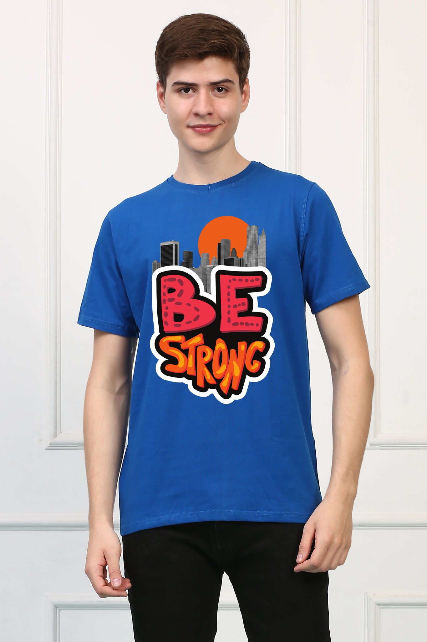 Be Strong Regular Printed Tshirt