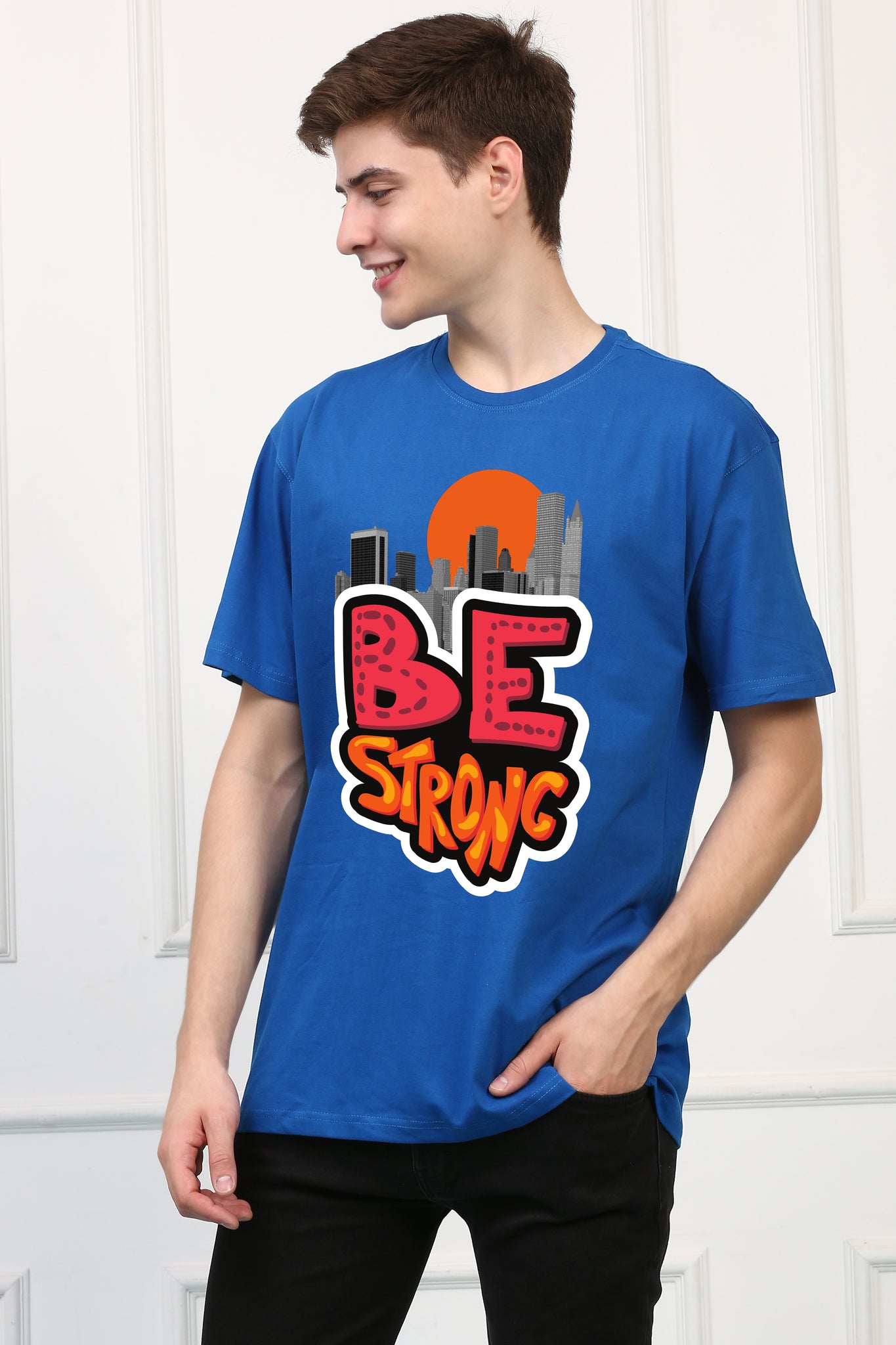 Be Strong Regular Printed Tshirt