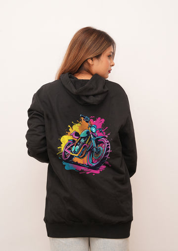 Graffitti Bike Printed Hoodies