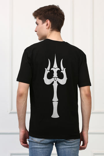 Shiva Trishul Printed oversized Tshirt