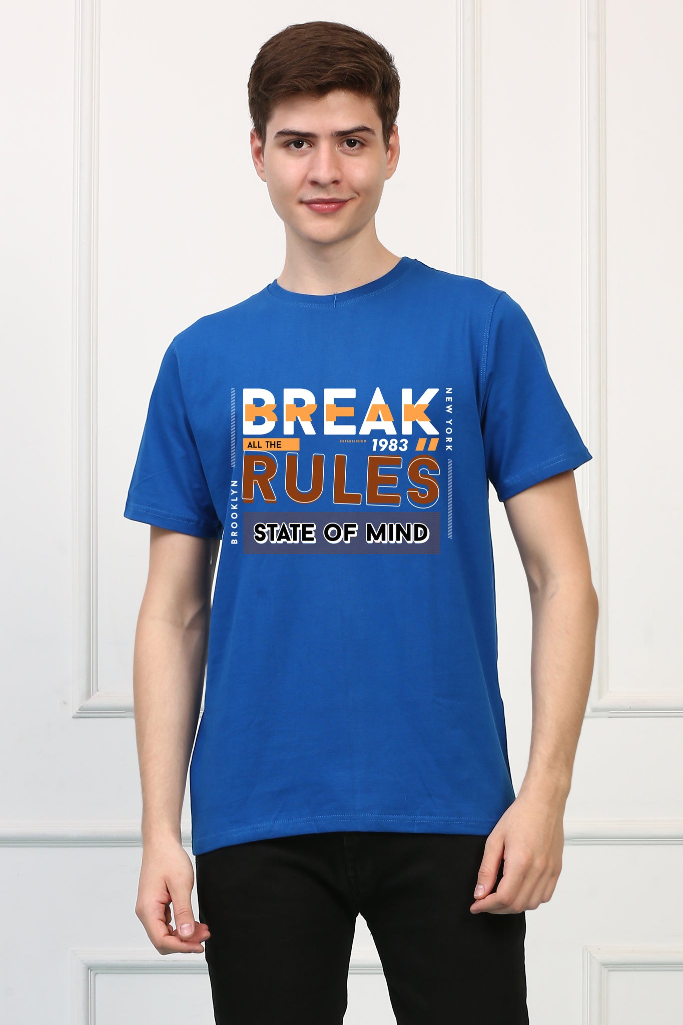 Break Rule Printed T Shirt