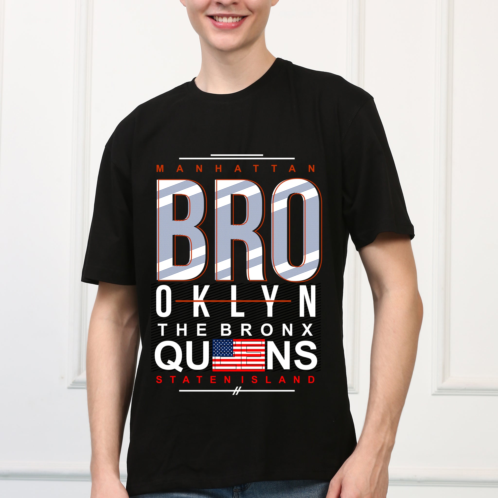 Bro Qklyn Printed T Shirt