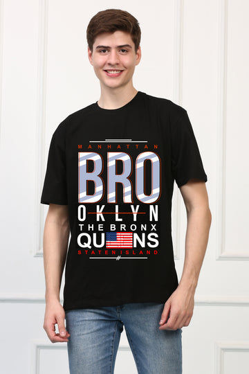 Bro Qklyn Printed T Shirt