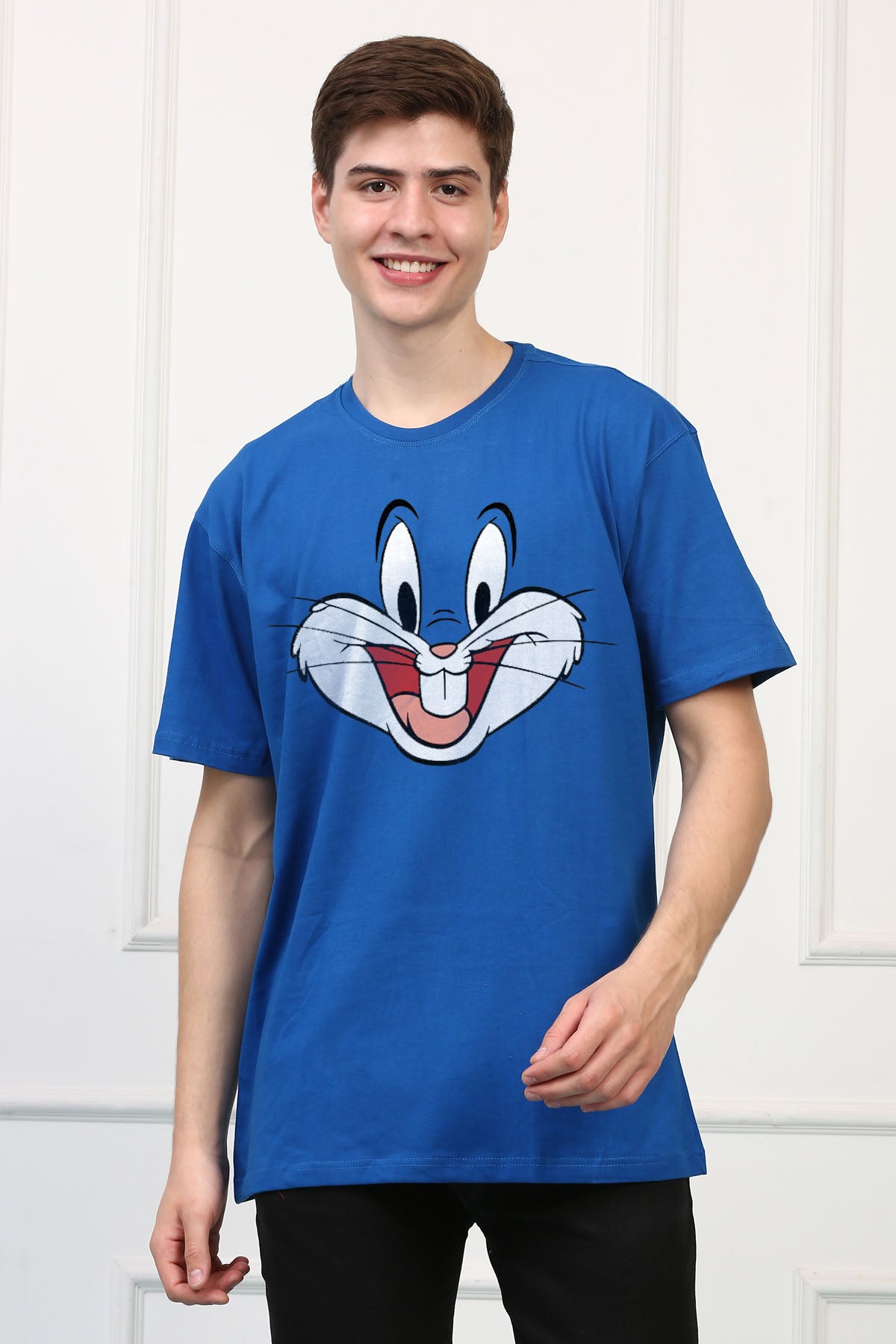 Oversized Bunny Cartoon Printed Tshirt