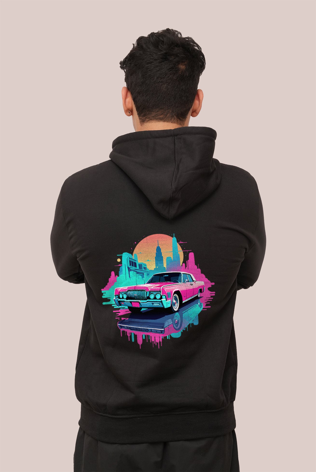 Graffitti Car City  Printed Hoodies