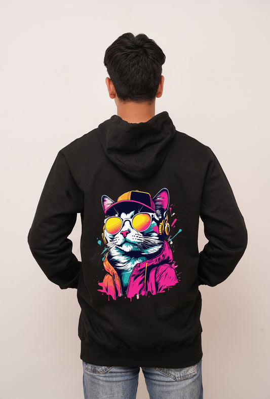 Graffitti Cat  Printed Hoodies