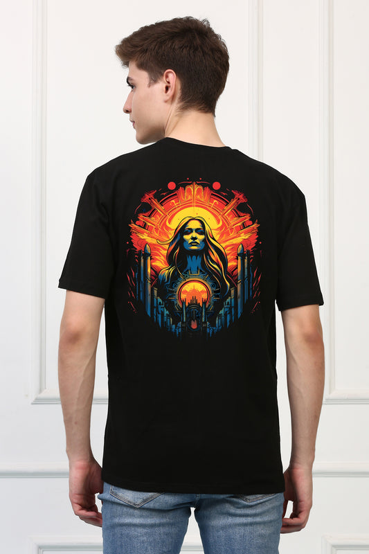 Cemetery 16 Oversized  Printed Tshirt