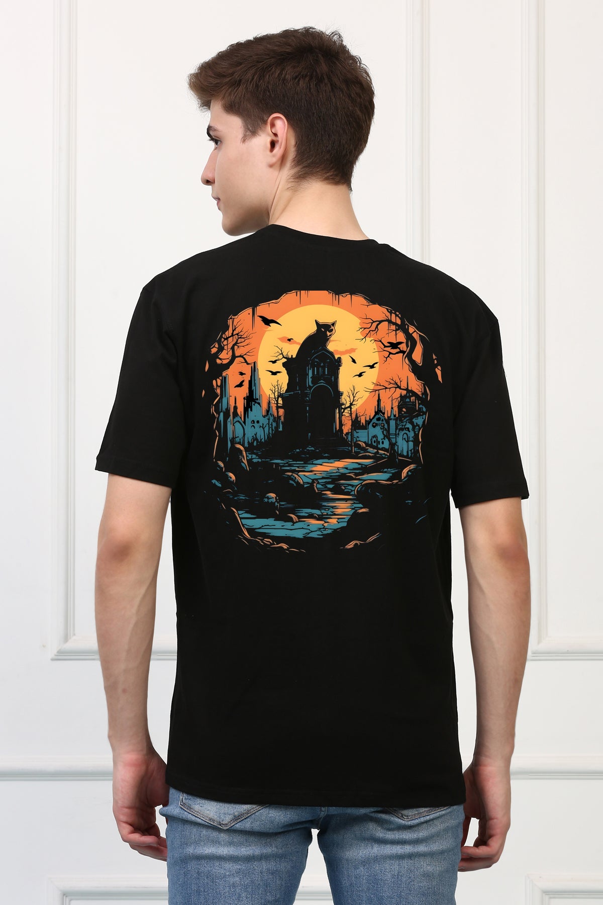 Cemetery 17 Oversized  Printed Tshirt