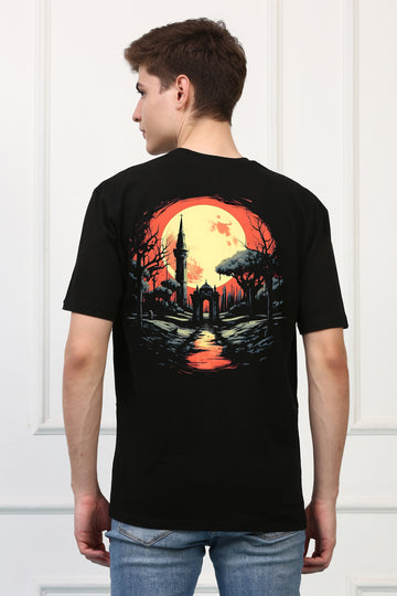 Cemetery 7 Oversized  Printed Tshirt