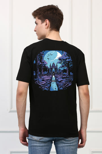 Cemetery 9 Oversized Printed T shirt