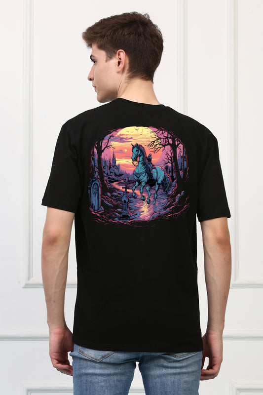 Cemetery 3 Oversized  Printed Tshirt