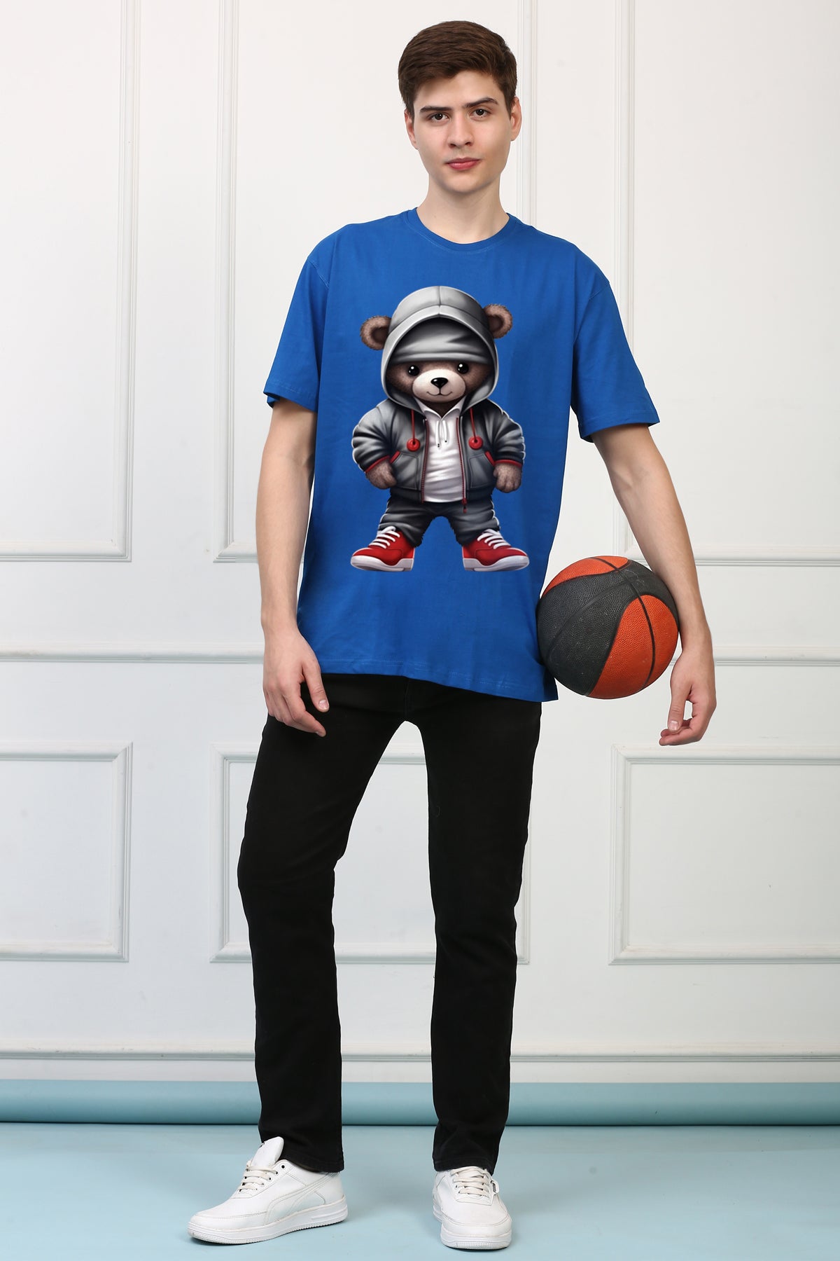 Oversized Charley Stylish Cartoons Design Printed Tshirt