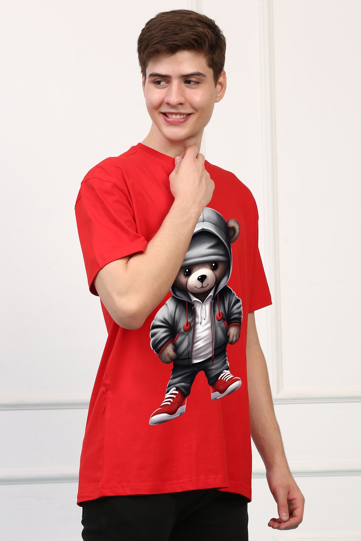 Oversized Charley Stylish Cartoons Design Printed Tshirt