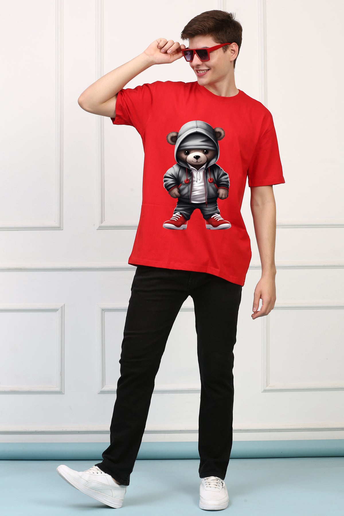 Oversized Charley Stylish Cartoons Design Printed Tshirt