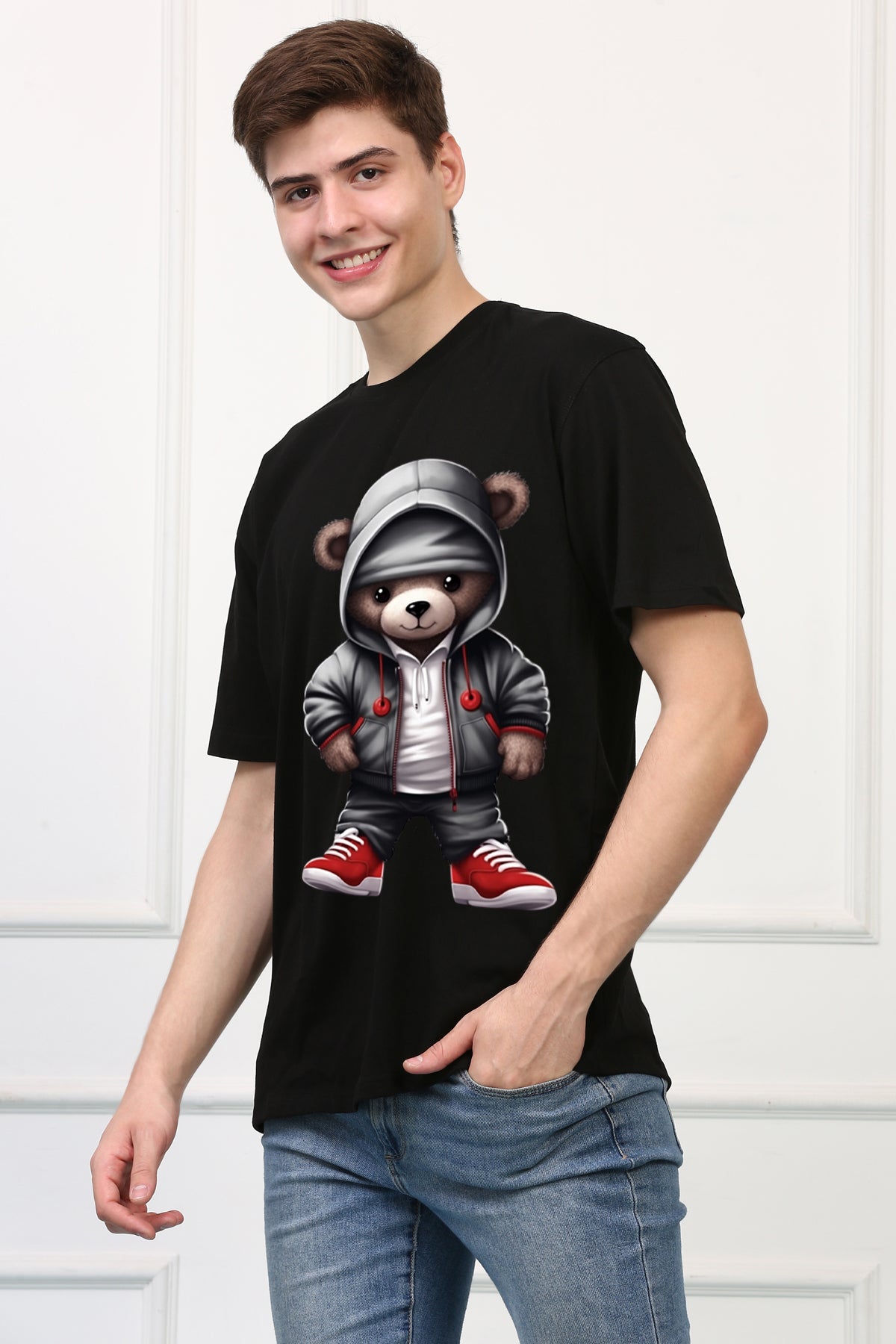 Oversized Charley Stylish Cartoons Design Printed Tshirt