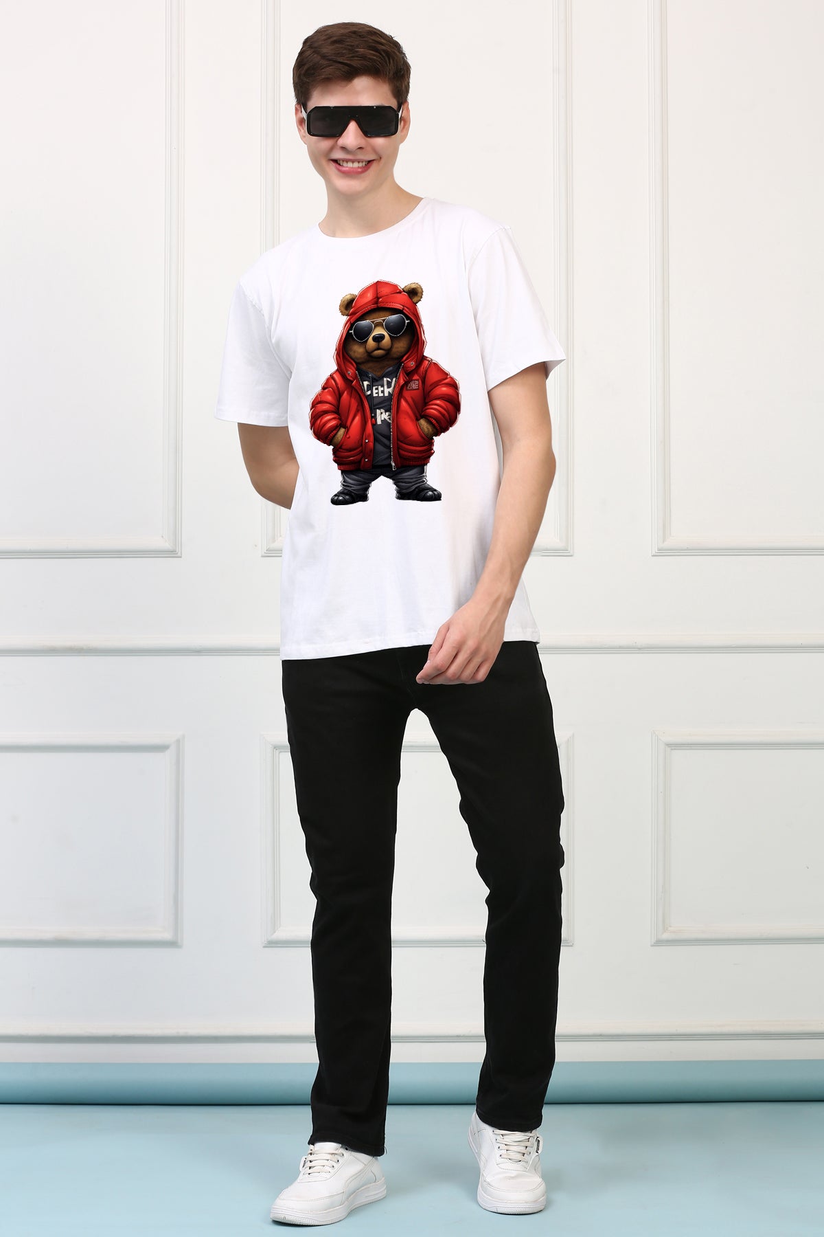 Oversized Chubby Stylish Cartoons Design Printed Tshirt