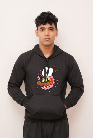 Cartoon Courage  Printed Hoodies