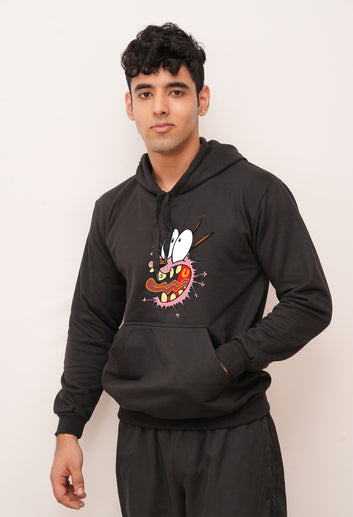 Cartoon Courage  Printed Hoodies