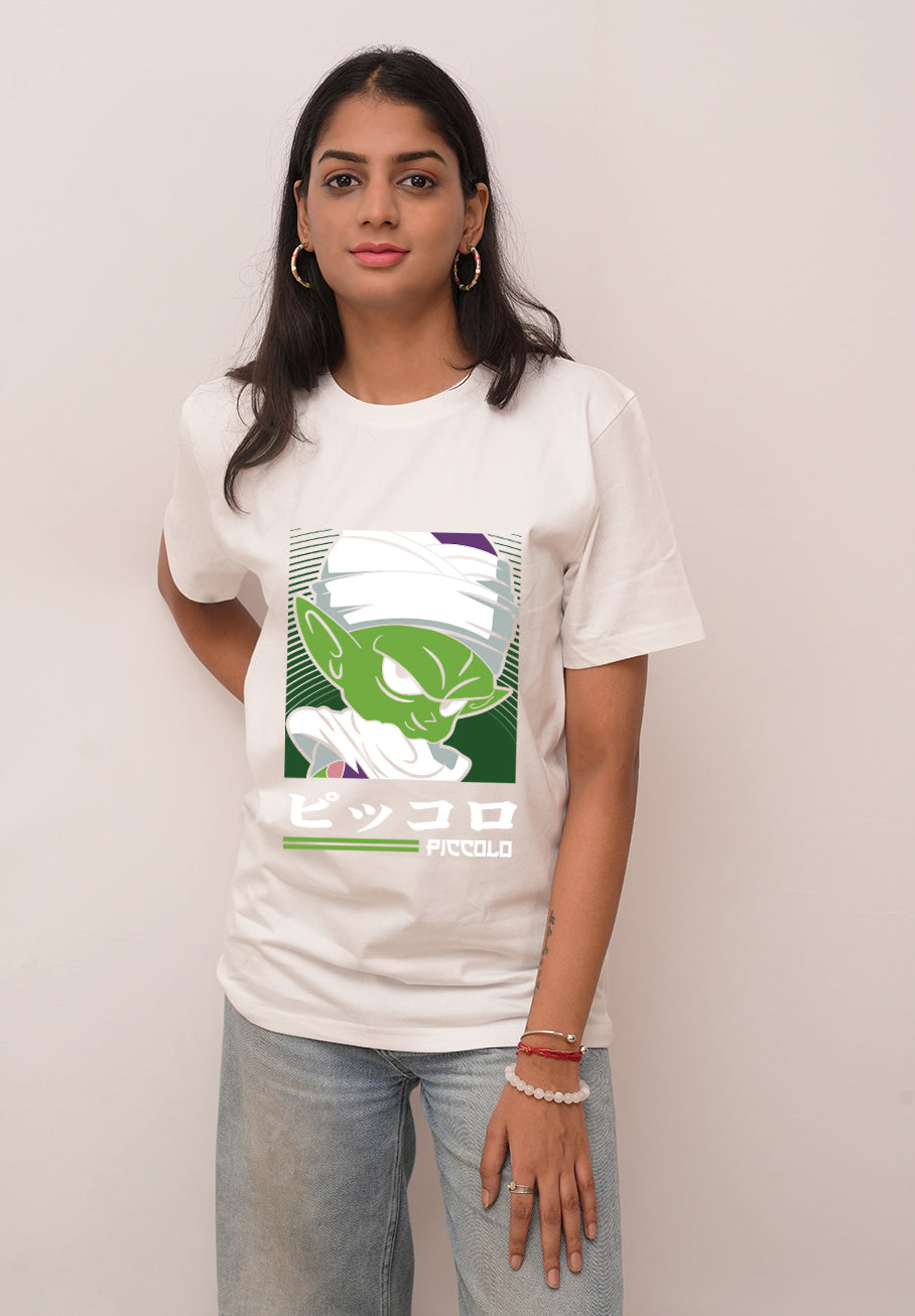 Anime Women Oversized D Green Printed Tshirt