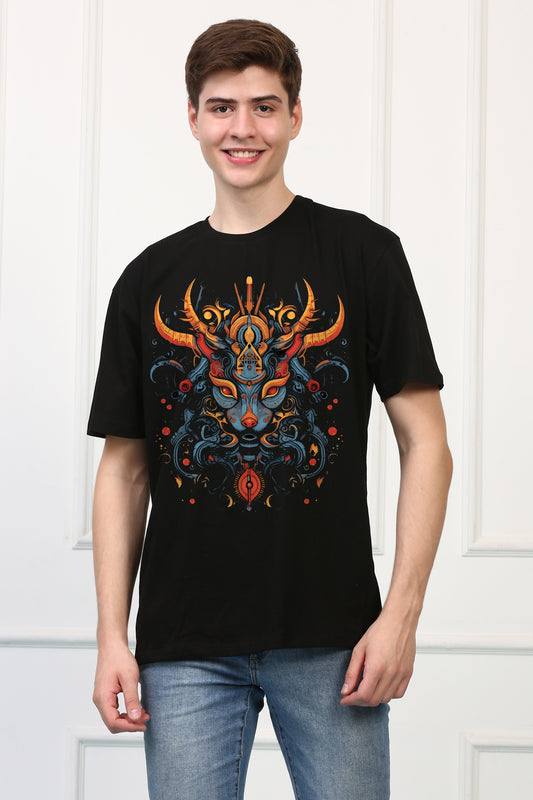 Dark King Oversized Printed Tshirt