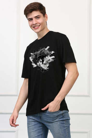 Dark 2 Oversized  Printed Tshirt