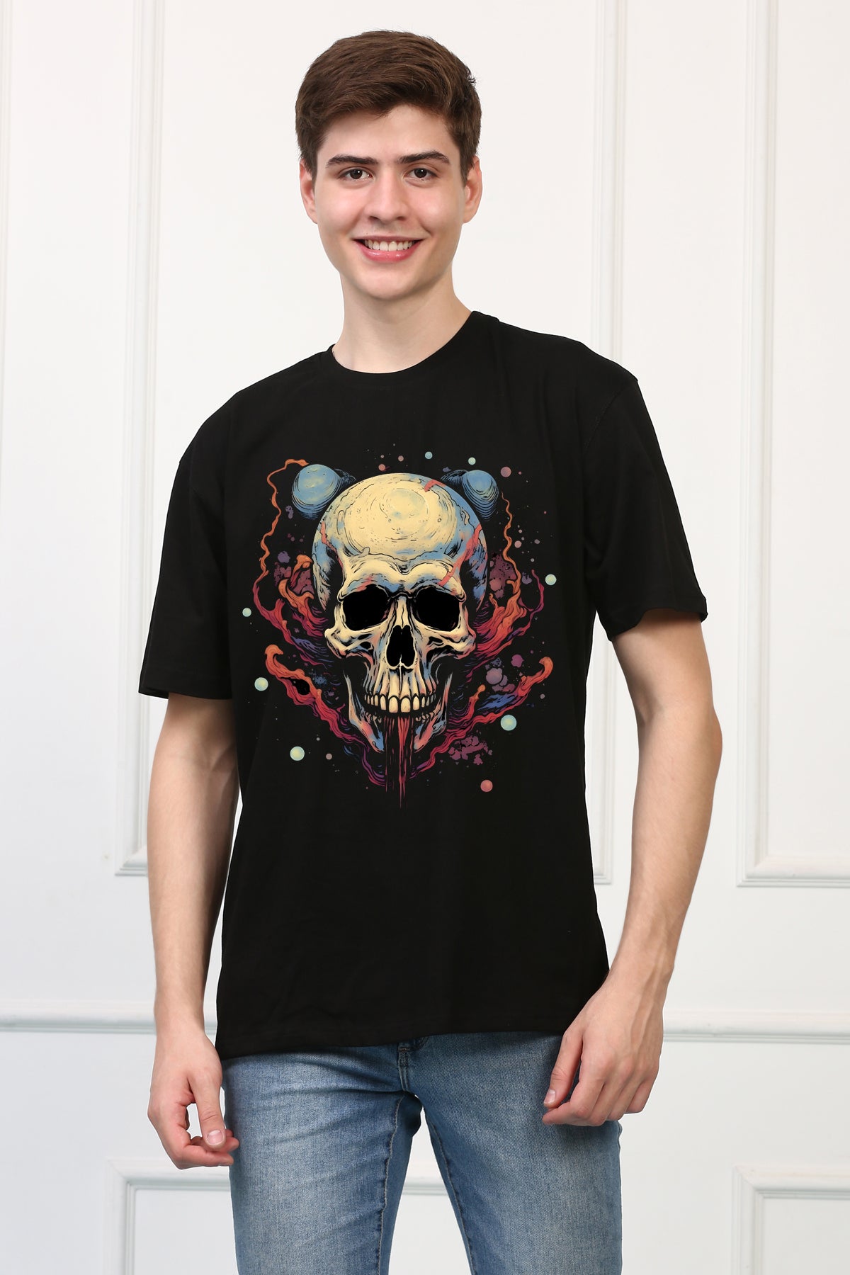 Death 13 Oversized  Printed Tshirt