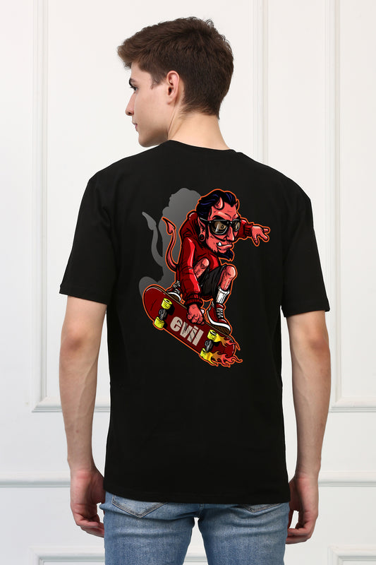 GRAFFITI Devil Oversized  Printed Tshirt