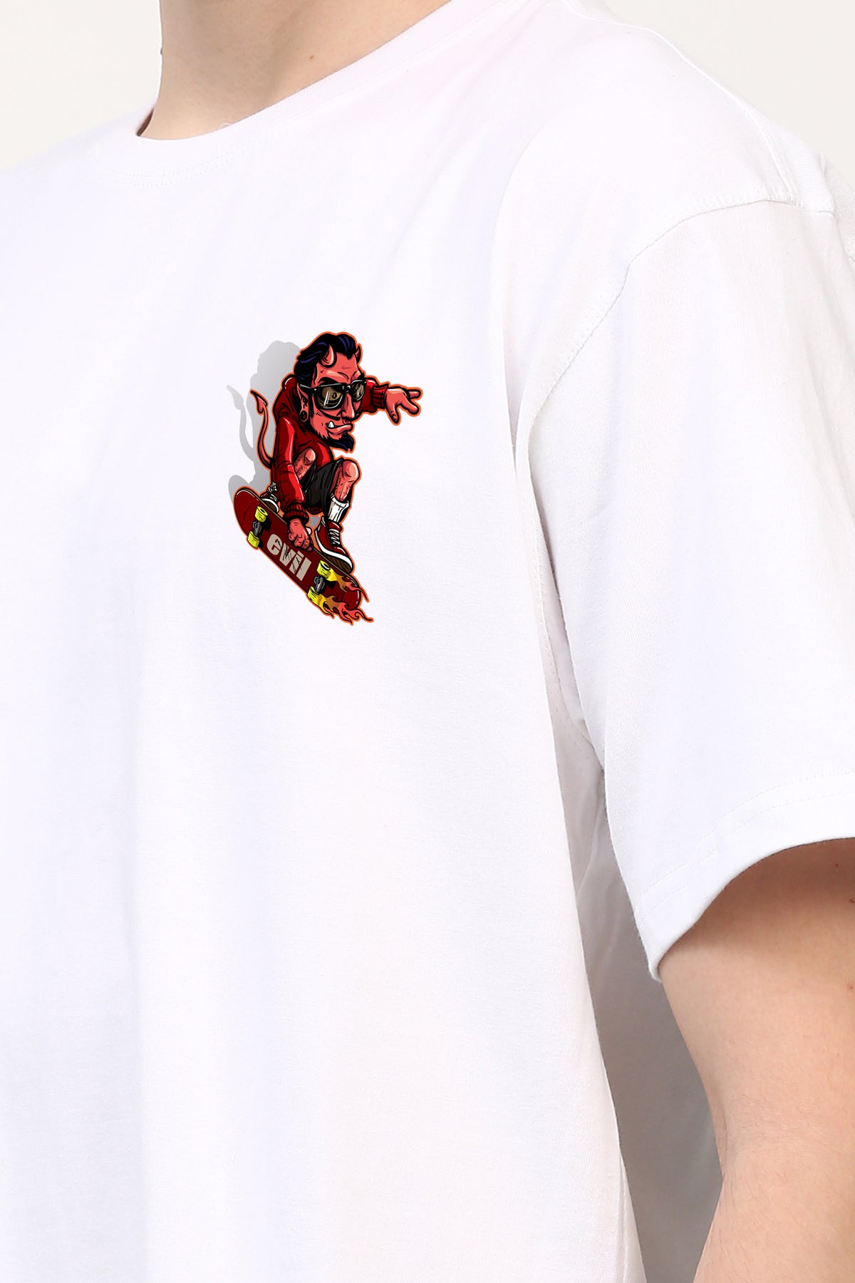 GRAFFITI Devil Oversized  Printed Tshirt